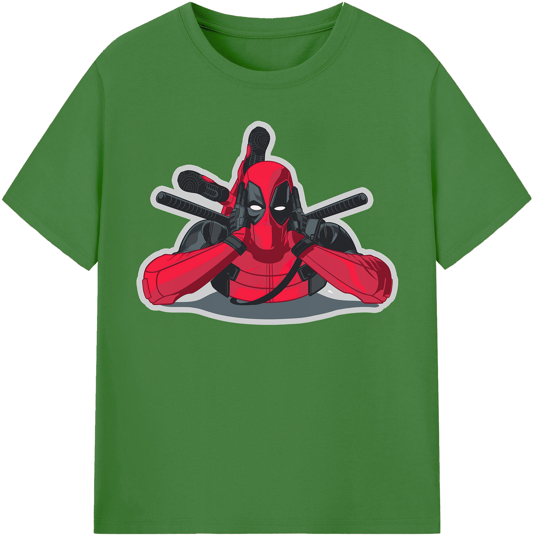 （画像用） Deadpool デッドプール レディースカジュアルプリントTシャツ（綿100％）